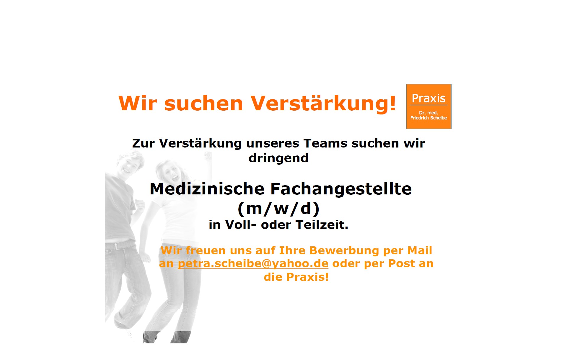 Stellenangebot für Medizinische Fachangestellte